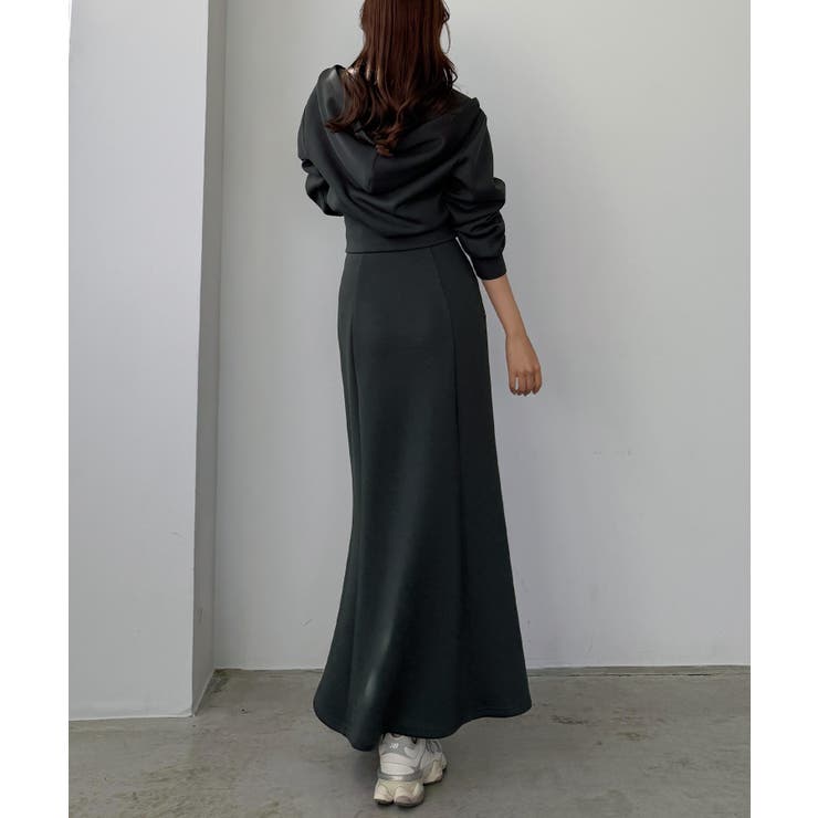 Louere ポンチショートパーカー+スリットマーメイドスカートSET | Louere | 詳細画像15 