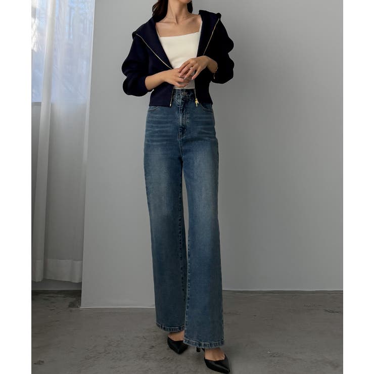 Louere ポンチショートパーカー+スリットマーメイドスカートSET | Louere | 詳細画像26 