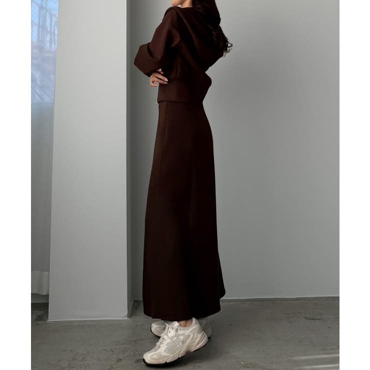 Louere ポンチショートパーカー+スリットマーメイドスカートSET | Louere | 詳細画像28 