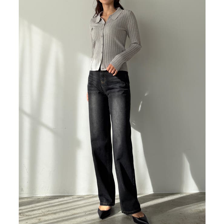 Louere ワイドリブスキッパーポロニット | Louere | 詳細画像20 