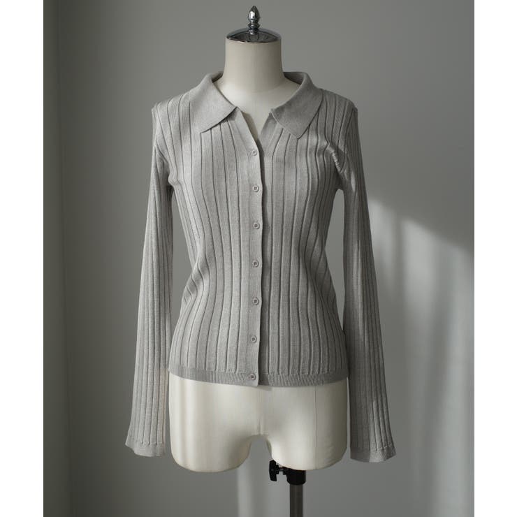 Louere ワイドリブスキッパーポロニット | Louere | 詳細画像23 