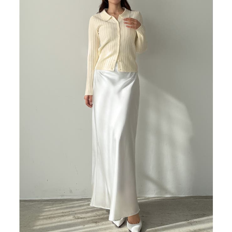 Louere ワイドリブスキッパーポロニット | Louere | 詳細画像6 