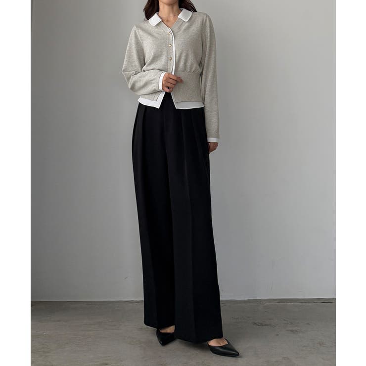 Louere くびれレイヤードカーディガン | Louere | 詳細画像11 