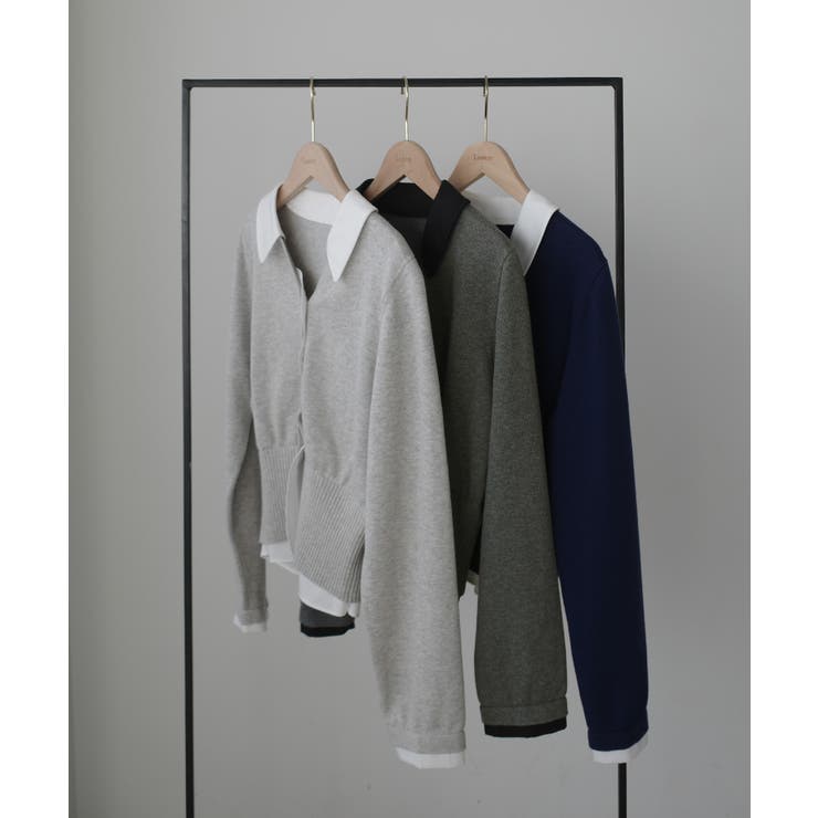 Louere くびれレイヤードカーディガン | Louere | 詳細画像21 