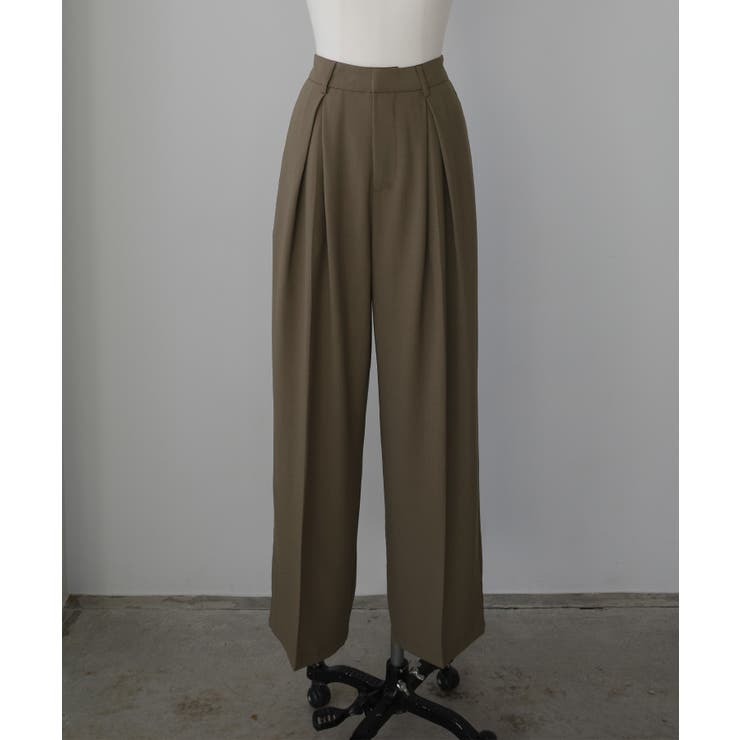 Louere 薄手とろみ生地センタータックワイドパンツ | Louere | 詳細画像13 