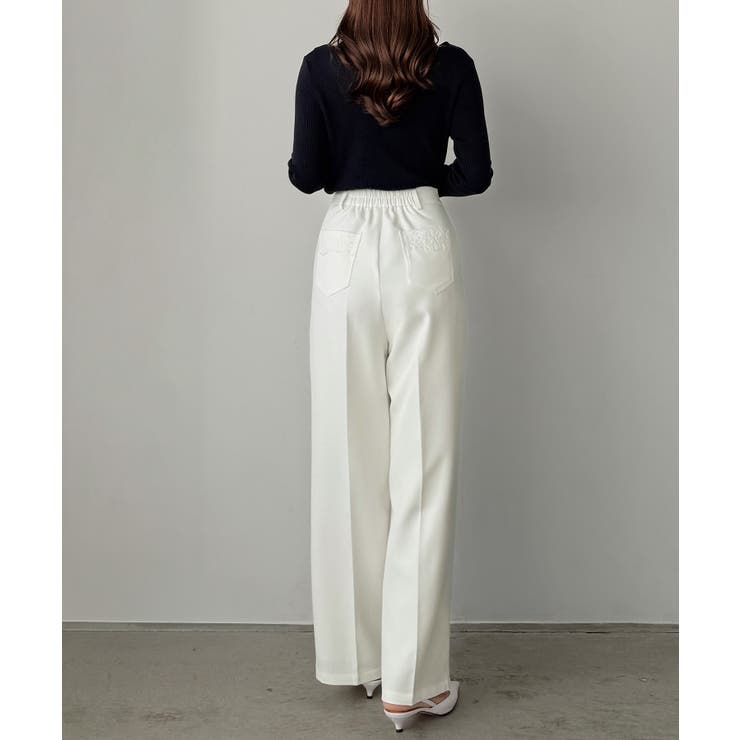 Louere レースポケットスラックス | Louere | 詳細画像6 