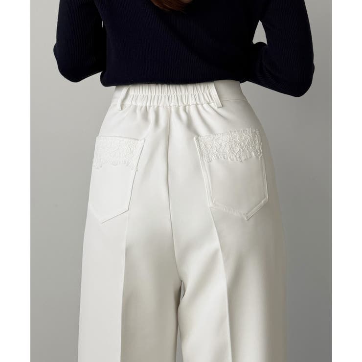 Louere レースポケットスラックス | Louere | 詳細画像8 