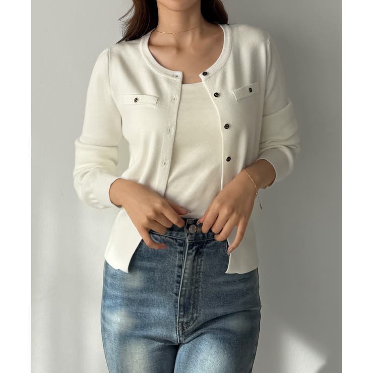 Louere 【最大９９.９％カット】UVカットウエストシェイプカーディガン | Louere | 詳細画像8 