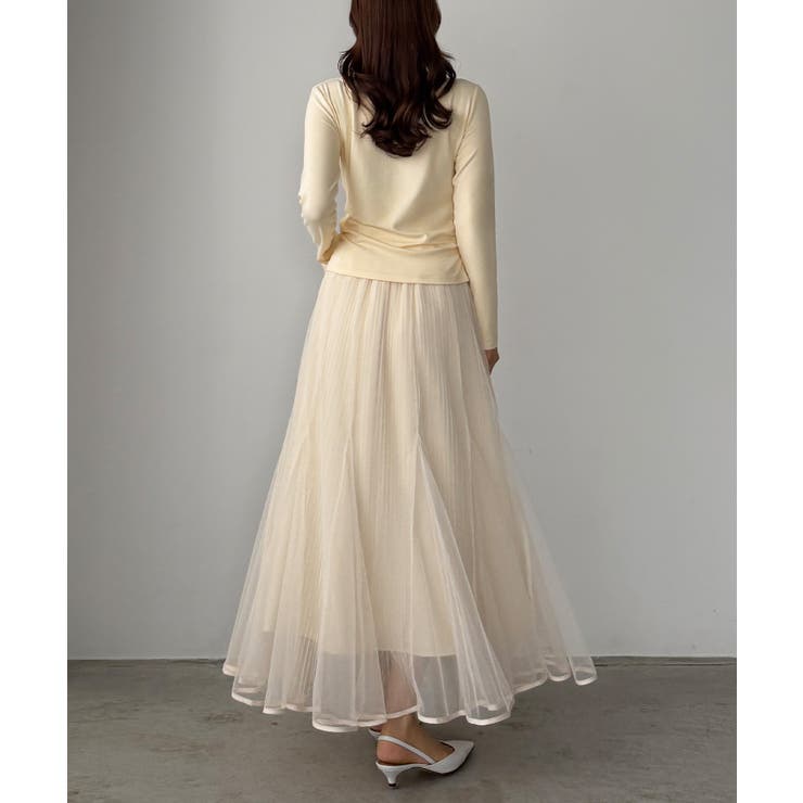 Louere 薄手カシュクールドレープカットソートップス | Louere | 詳細画像18 