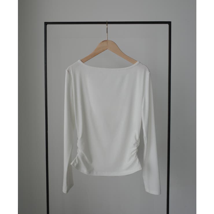 Louere 薄手カシュクールドレープカットソートップス | Louere | 詳細画像21 