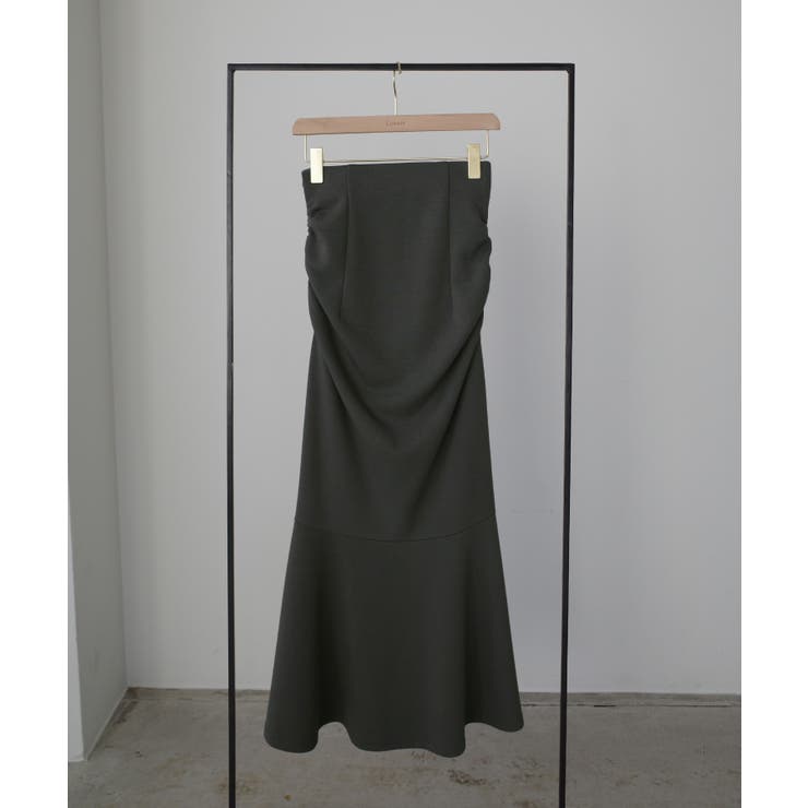 Louere サイドギャザーマーメイドポンチスカート（裏無し） | Louere | 詳細画像21 