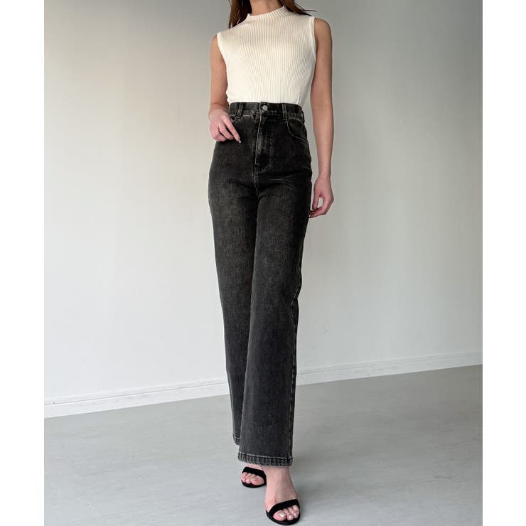 Louere ストレッチハイウエストストレートデニムパンツ | Louere | 詳細画像26 