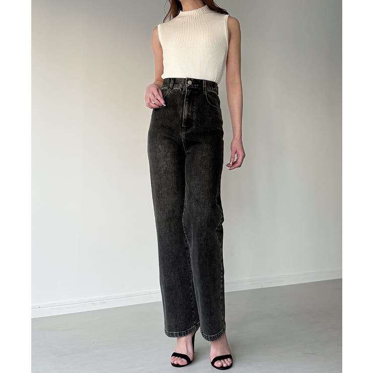 Louere ストレッチハイウエストストレートデニムパンツ | Louere | 詳細画像28 