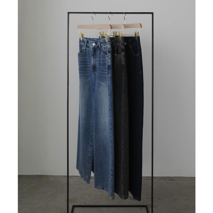 Louere ストレッチハイウエストストレートデニムパンツ | Louere | 詳細画像30 