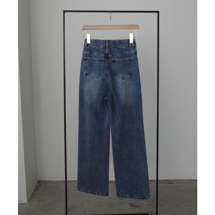 Louere ストレッチハイウエストストレートデニムパンツ | Louere | 詳細画像32 