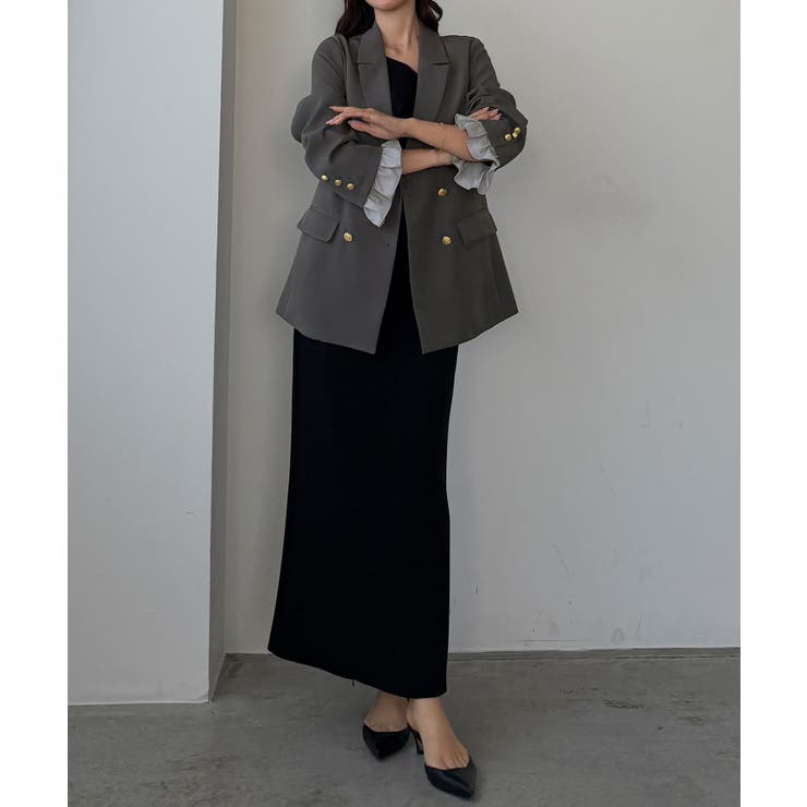 Louere フリルレイヤードデザインジャケット | Louere | 詳細画像15 