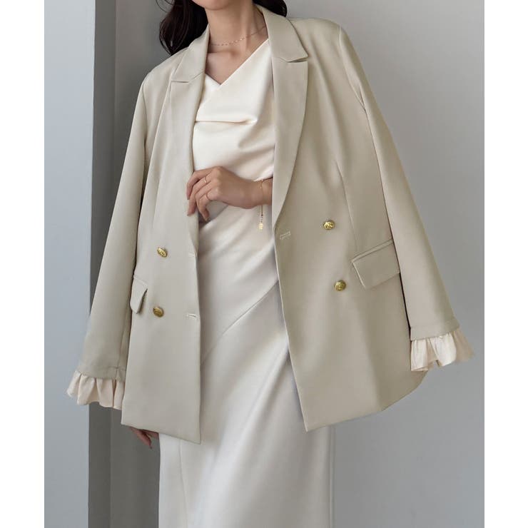 Louere フリルレイヤードデザインジャケット | Louere | 詳細画像9 