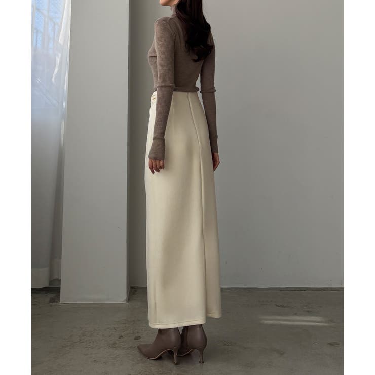 Louere ファスナースリットツイストデザインIラインスカート | Louere | 詳細画像11 