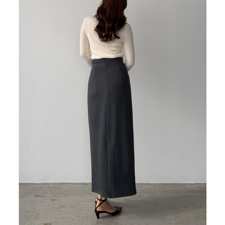 Louere ファスナースリットツイストデザインIラインスカート | Louere | 詳細画像15 