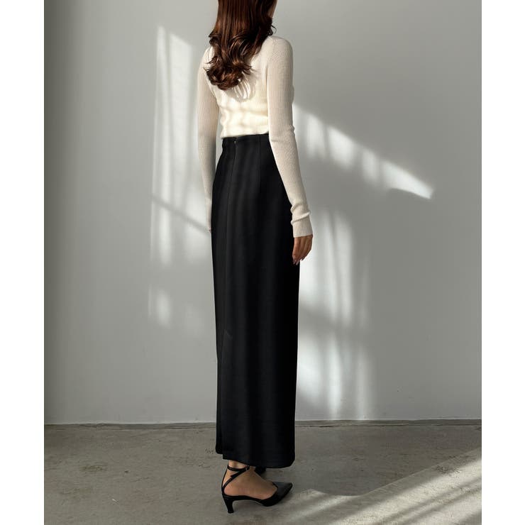 Louere ファスナースリットツイストデザインIラインスカート | Louere | 詳細画像6 