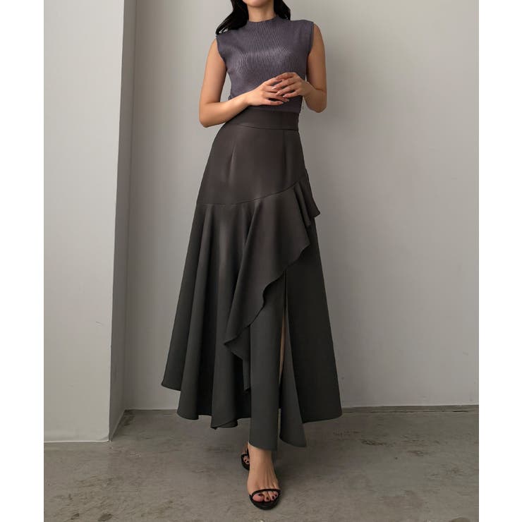 Louere イレヘムスリットフレアスカート | Louere | 詳細画像14 