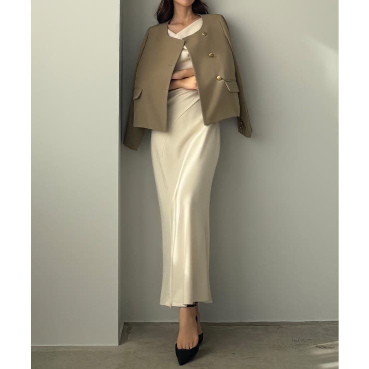 Louere ノーカラーゴールドボタンジャケット | Louere | 詳細画像21 