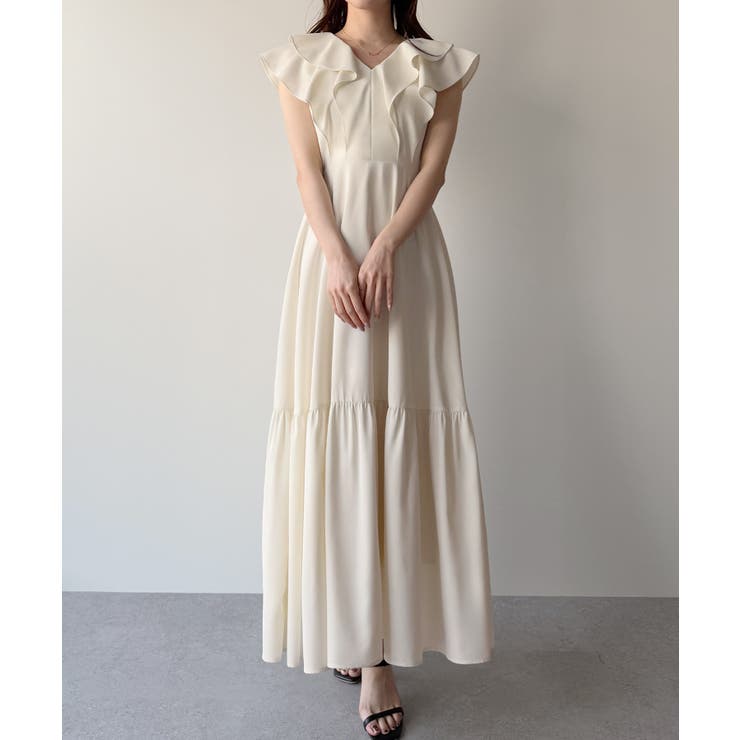 試着のみ　オースチンリード　ティアード　フリル　ワンピース XS-Lサイズあり【SETTAN/セッタン】ティアードフリル