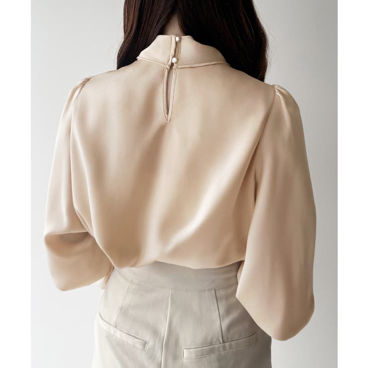 ミューズサテンボウタイブラウス ミューズサテンボウタイブラウス ノーブル 追加》【洗える】ミューズ