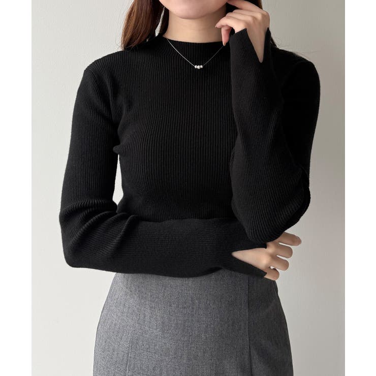 mipiarl  袖口スリットリブニット | JUNOAH | 詳細画像11 