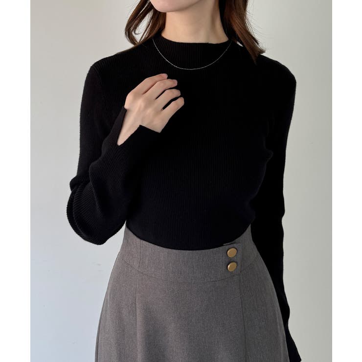 mipiarl  袖口スリットリブニット | JUNOAH | 詳細画像13 