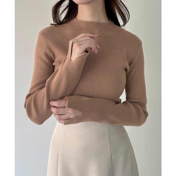 mipiarl  袖口スリットリブニット | JUNOAH | 詳細画像6 