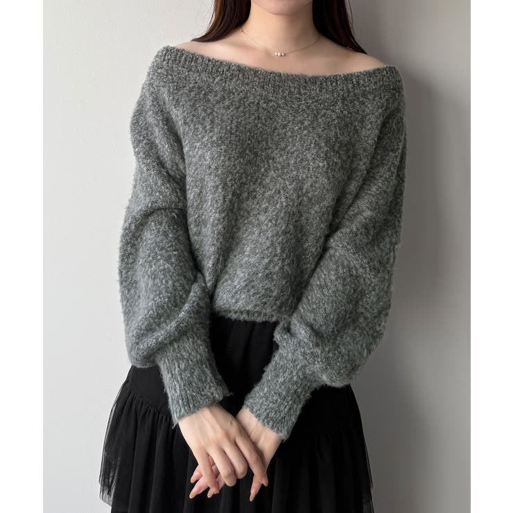 mipiarl  2WAYネックバックリボンニット | JUNOAH | 詳細画像10 