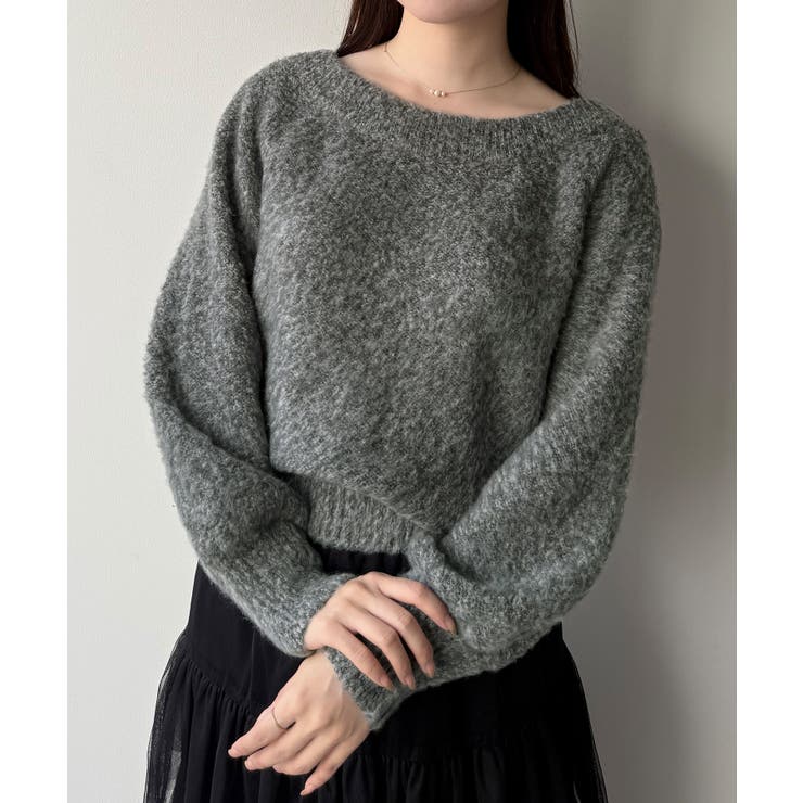 mipiarl  2WAYネックバックリボンニット | JUNOAH | 詳細画像11 