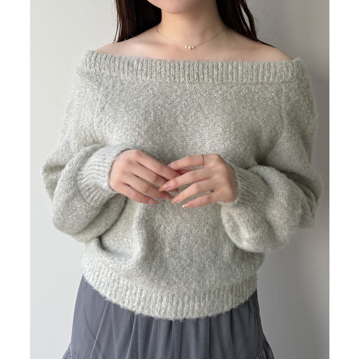 mipiarl  2WAYネックバックリボンニット | JUNOAH | 詳細画像15 