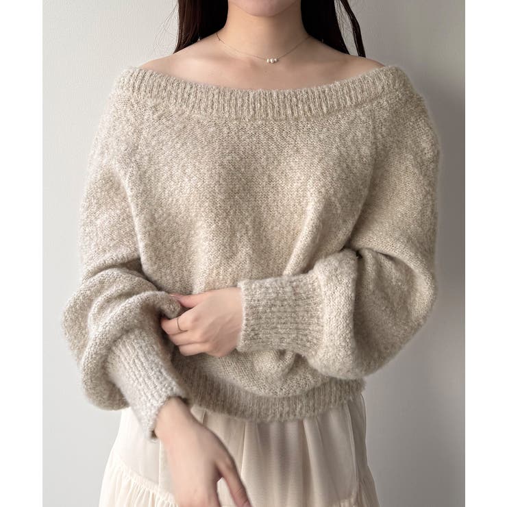 mipiarl  2WAYネックバックリボンニット | JUNOAH | 詳細画像5 