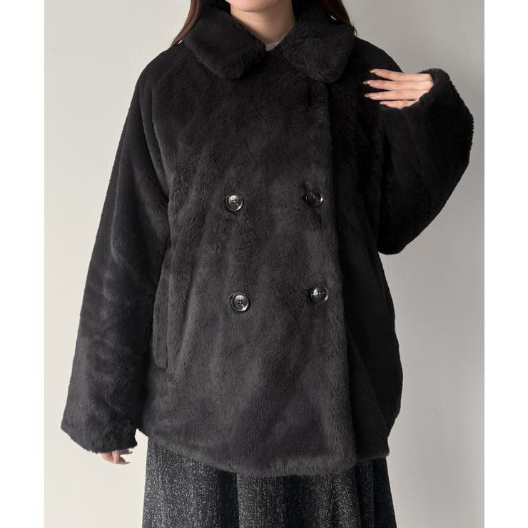 mipiarl  ステンカラーファーミドルコート | JUNOAH | 詳細画像10 