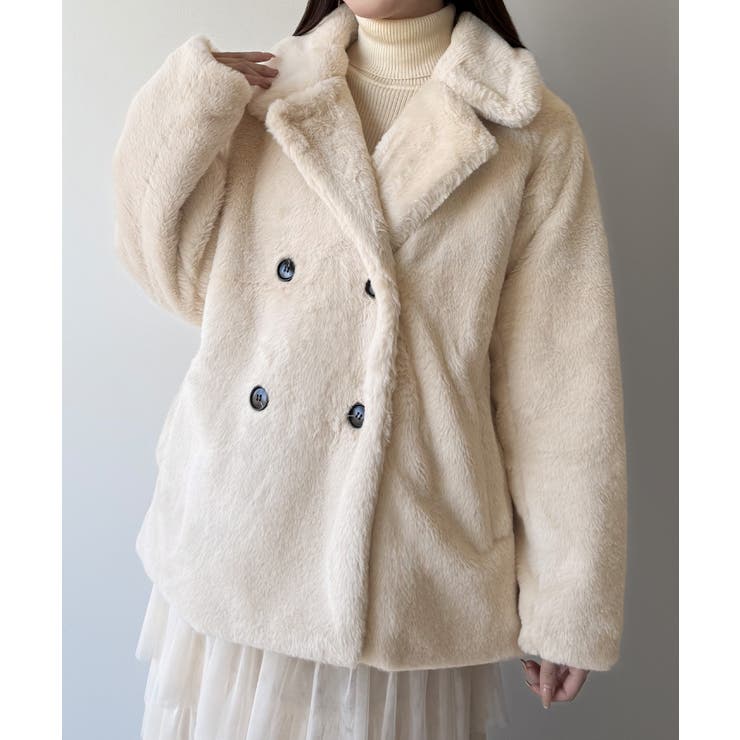 mipiarl  ステンカラーファーミドルコート | JUNOAH | 詳細画像4 