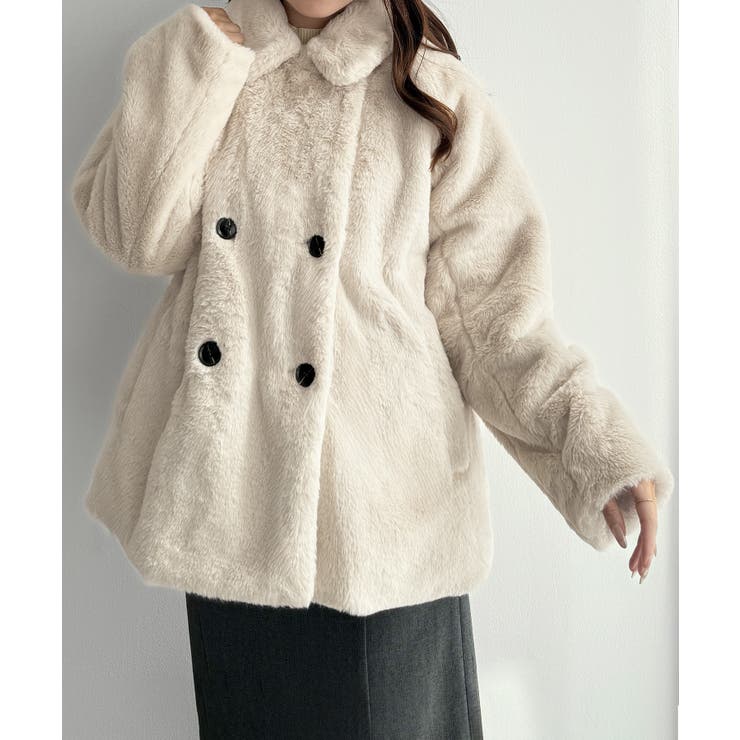 mipiarl  ステンカラーファーミドルコート | JUNOAH | 詳細画像5 