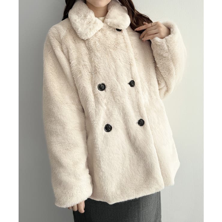 mipiarl  ステンカラーファーミドルコート | JUNOAH | 詳細画像6 