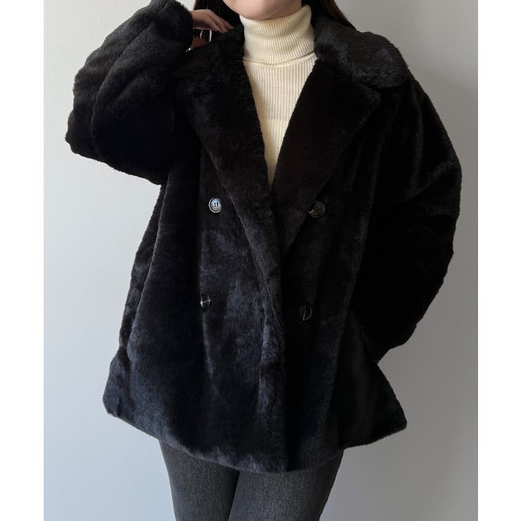 mipiarl  ステンカラーファーミドルコート | JUNOAH | 詳細画像8 