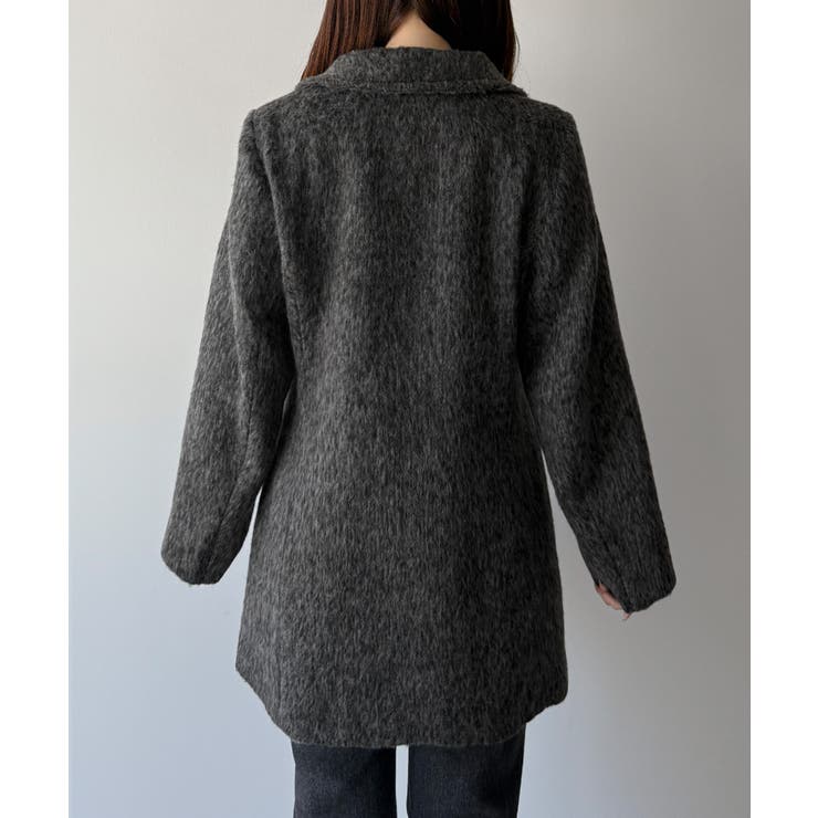 mipiarl 2wayカラーシャギーミドルコート[品番：AMTW0012717]｜JUNOAH