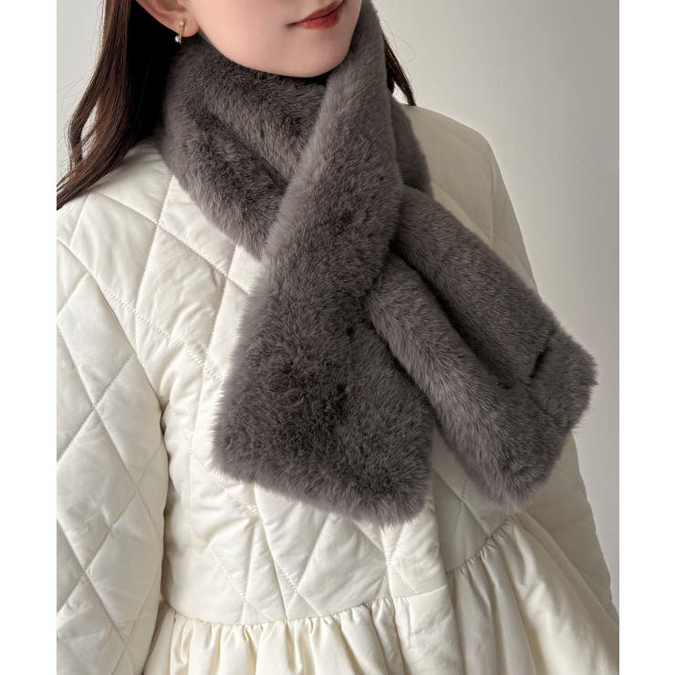 mipiarl  2WAYフェイクファーマフラー  | JUNOAH | 詳細画像7 