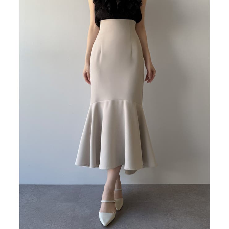 mipiarl  ハイウエストフィットマーメイドスカート | JUNOAH | 詳細画像11 