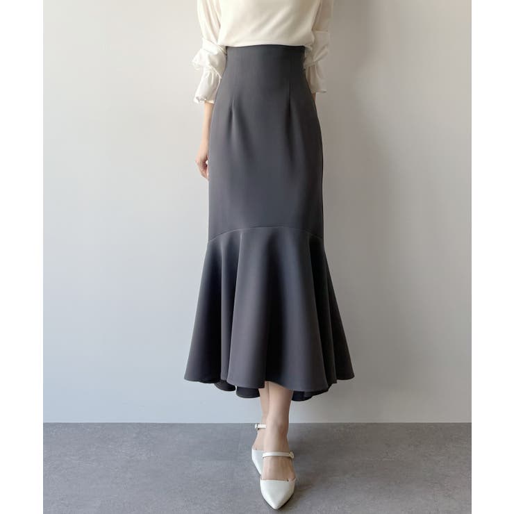 mipiarl  ハイウエストフィットマーメイドスカート | JUNOAH | 詳細画像7 