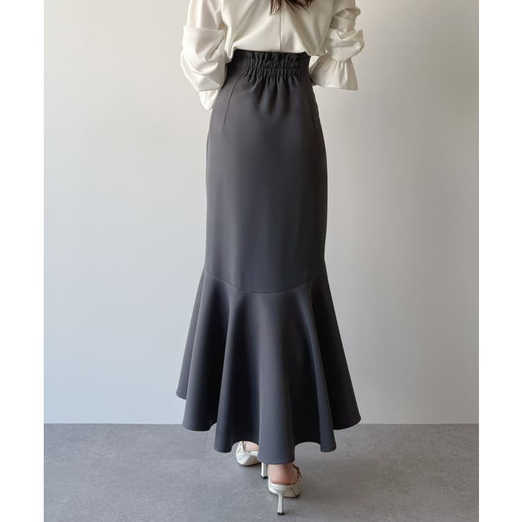 mipiarl  ハイウエストフィットマーメイドスカート | JUNOAH | 詳細画像9 