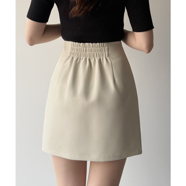 mipiarl  インナーパンツ付きハイウエストレイヤードミニスカート | JUNOAH | 詳細画像7 