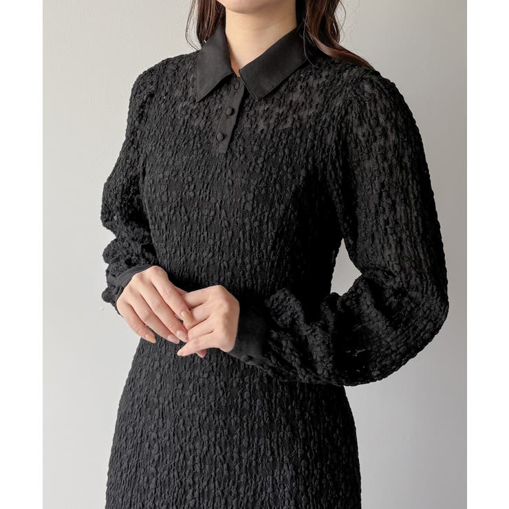 mipiarl  レースポロワンピース（ぺチワンピースセット） | JUNOAH | 詳細画像10 