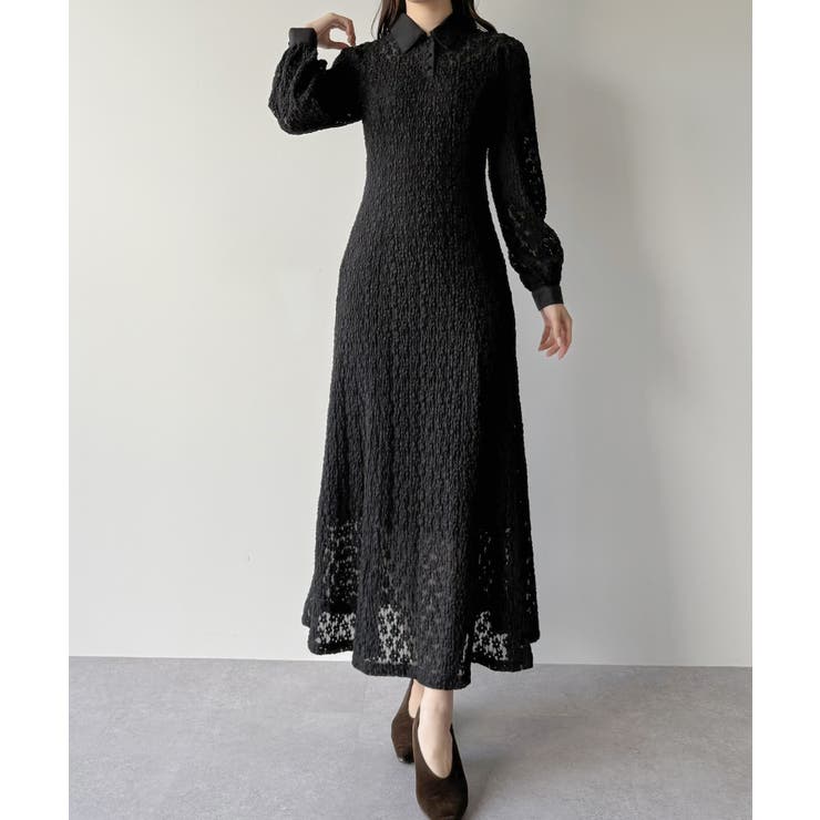 mipiarl  レースポロワンピース（ぺチワンピースセット） | JUNOAH | 詳細画像9 