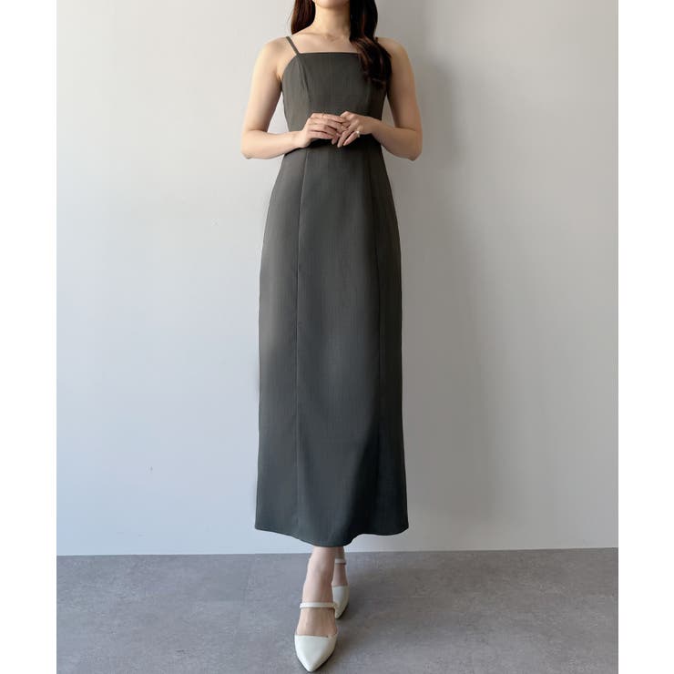 mipiarl  チュールフリルブラウス＋IラインキャミワンピースSET | JUNOAH | 詳細画像12 