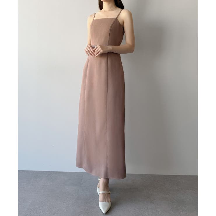 mipiarl  チュールフリルブラウス＋IラインキャミワンピースSET | JUNOAH | 詳細画像18 